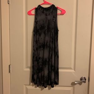 Black tie dye dress